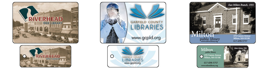 Custom Library Cards, Membership Cards, or Key Tags